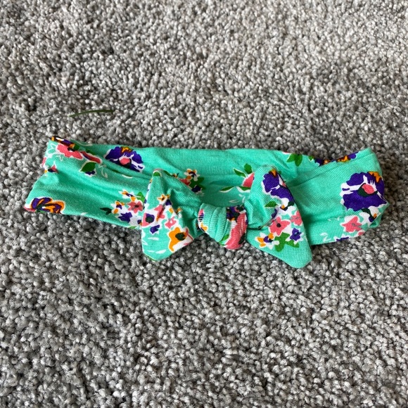 Milkmaid Goods Floral Swaddle with Matching Headband - Picture 2 of 4